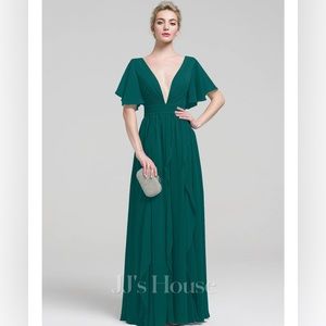 JJs House Floor-Length Chiffon Evening Dress Size 8